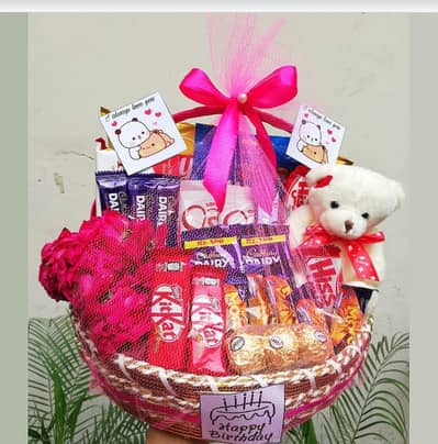 Birthday Gift, Anniversary Gift, Flowers bouquet, Cash Bouquet, Basket