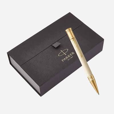 Parker dufold   Orginal gold plated ivory ball pen