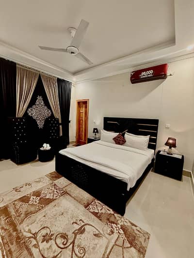 E 11 Abdullah heights furnished 3bed tv l balcony parking lift for rent bachelor or family