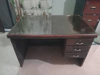 Office table and chairs