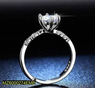 Silver Plated Diamond Style Ring