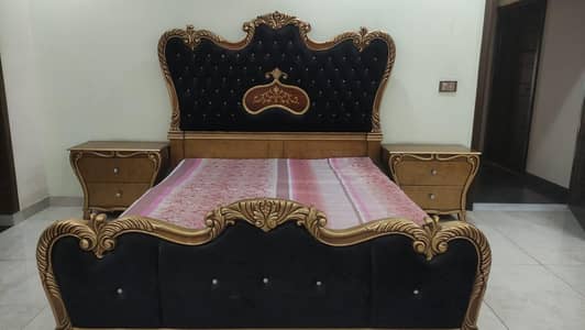 pure wooden bed