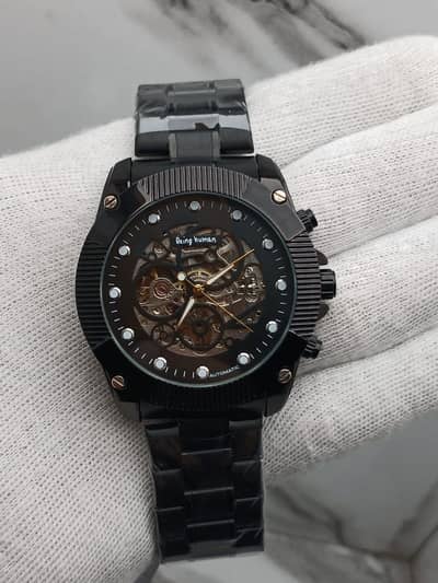 Men's watch | GENOA TIME V2 Automatic Watch with Black Dialer