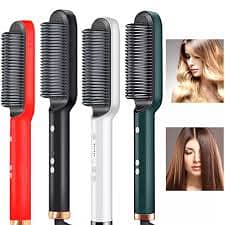 Hair Straightening Brush – Fast Heating | Easy Styling