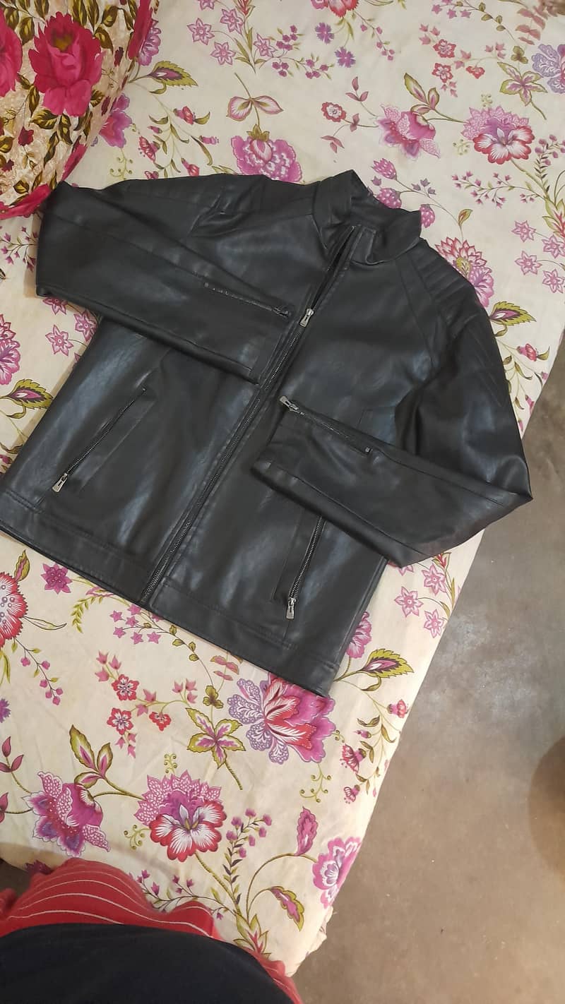 Black leather jacket 0