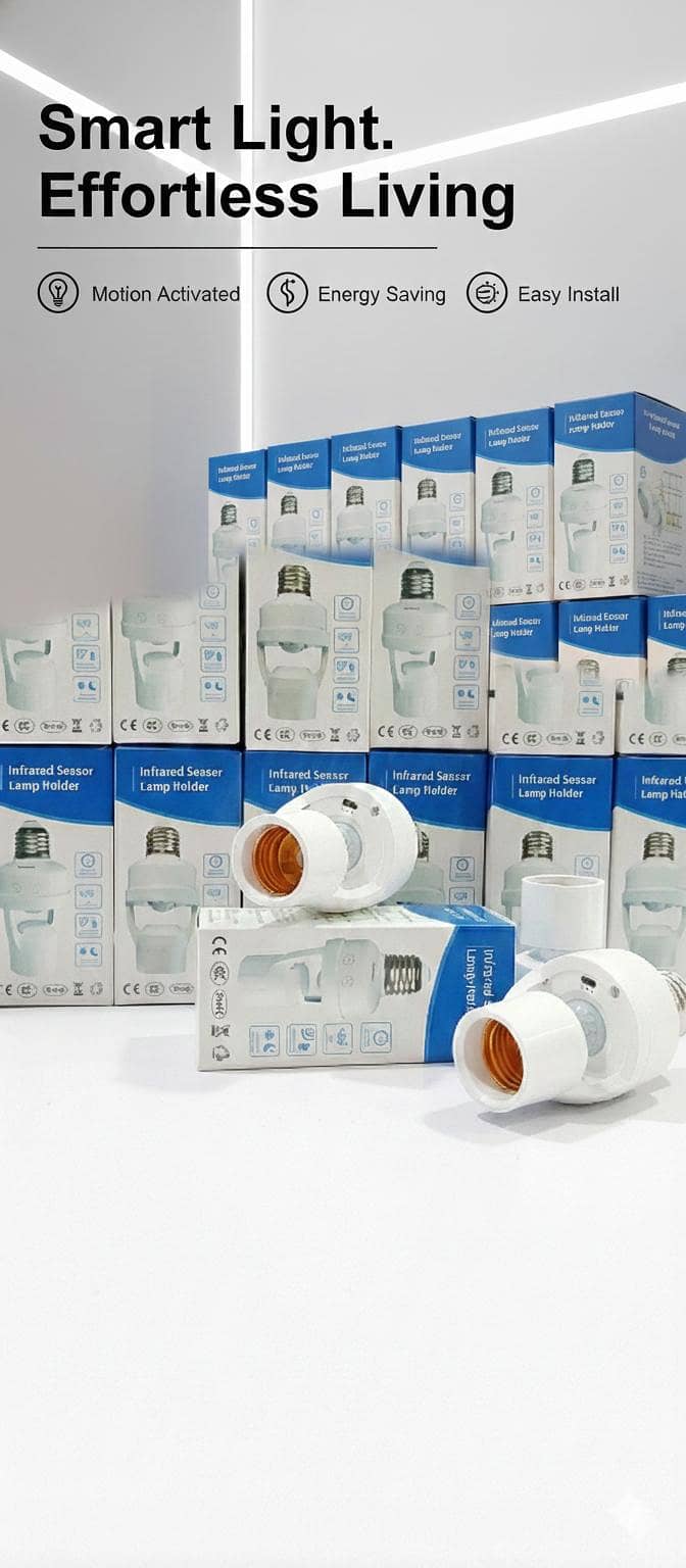 High-Quality Automatic Motion Sensor Light Holder 0