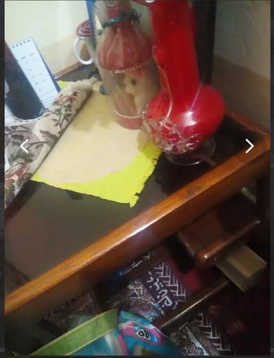 Hard Wood table 2 side tables one large size table without mirrors