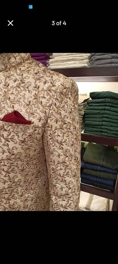 sherwani with designer kulla