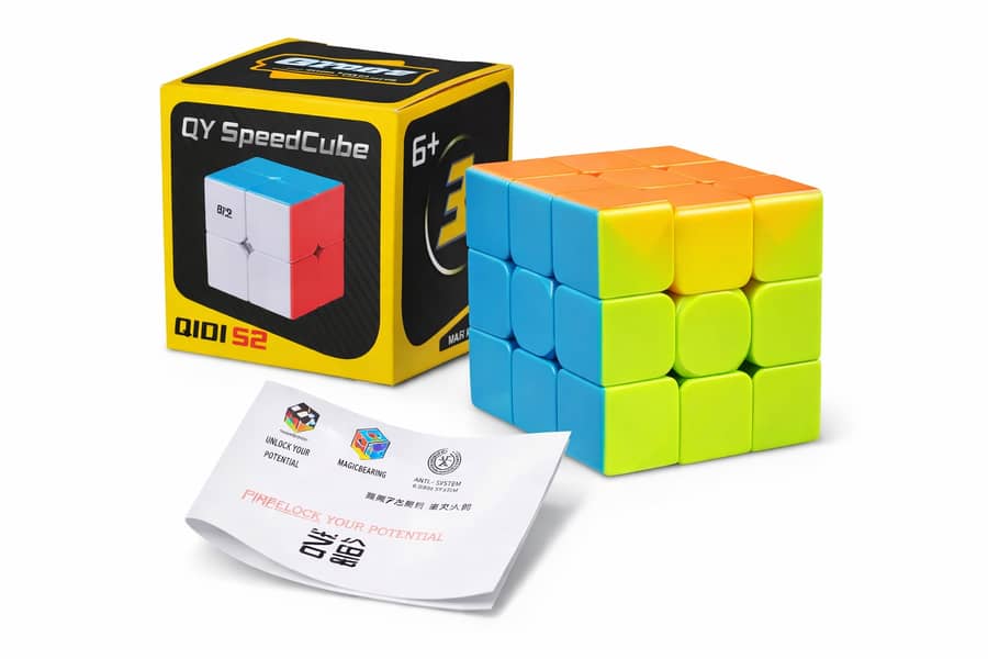 Original Qiyi Mirror Cube 3x3 Silver Sticker Less Qiyi Warrior S Best ...
