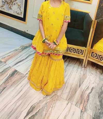 3 piece Gharara dress