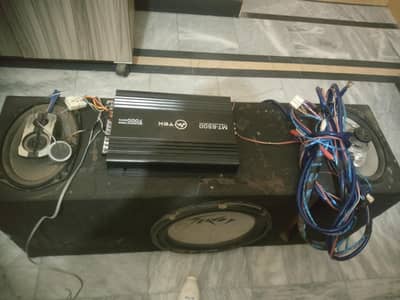 complete sound system with cabels of mehran ccar