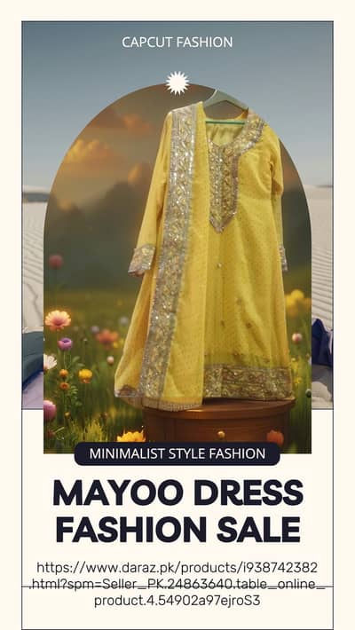 Branded 3 piece stitched dress for mehndi special