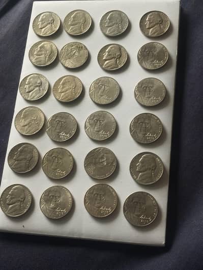 5 cent USA coins