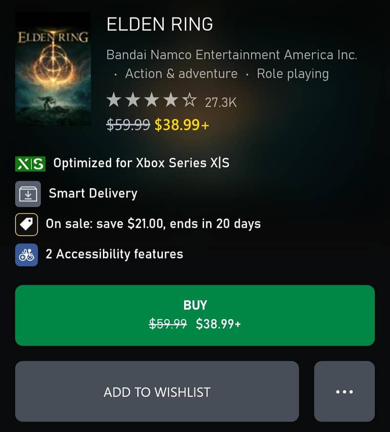 Eldon Ring Game For Xbox 2