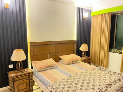 F-11 Markaz Furnished 1 bed apartment Per day rent 8000 Per month rent 140k