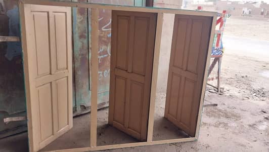 Iron window | Iron Window with Wooden Doors