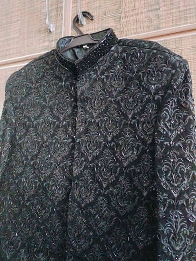 Velvet Sherwani, Inner suit, Khusa & Kula