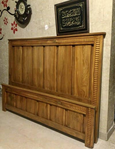 new wooden double bed inter wood