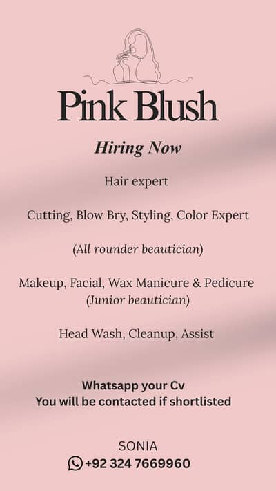 Female Salon Staff Needed