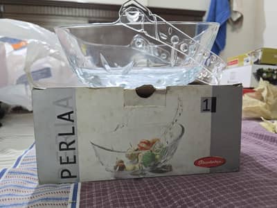 Perla Glass Fruit Basket