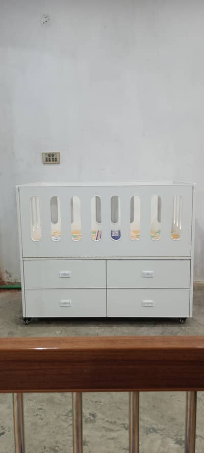 Kids Bed With Storage , New Born Baby Bed , Baby Court With Stoarge