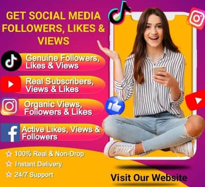 Increase Social Media Accounts Likes Followers Comments views