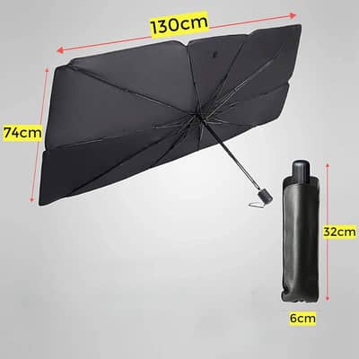 Buy the Best Quality Car Sunshade Umbrella Size Height 30 & Width 51
