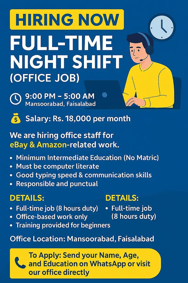 Data Entry, Basic Computer Knowledge, eBay Amazon Related Office Work 0