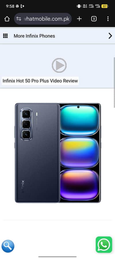 Infinix 50 pro plus 3 days used only