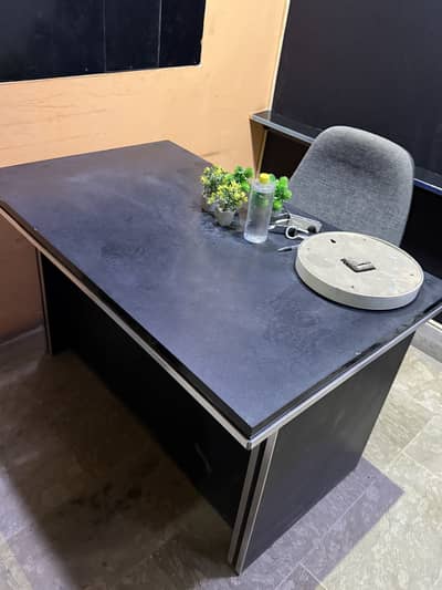 Office table and chair