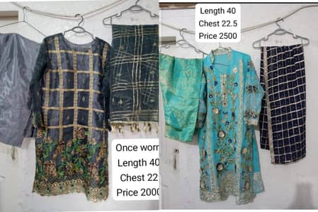 pack of two elegant 3pcs dresses