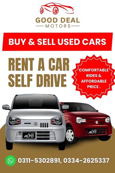 Rent A Car Self Drive Contact 03115302891