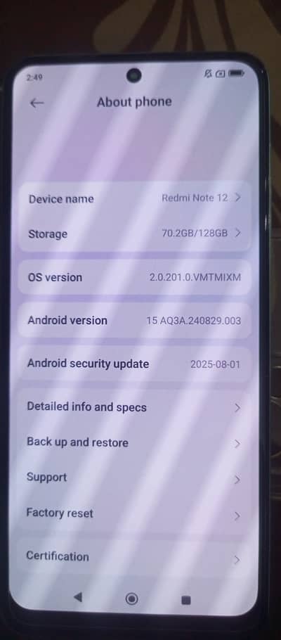 Xiaomi Redmi Note 12