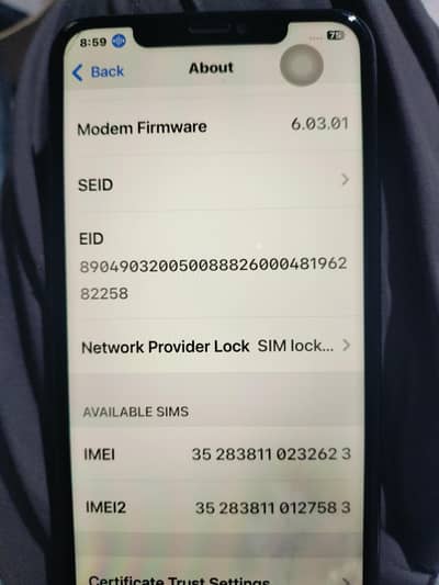 iPhone 11 pro max 64gb battery health 86 non PTA good condition f