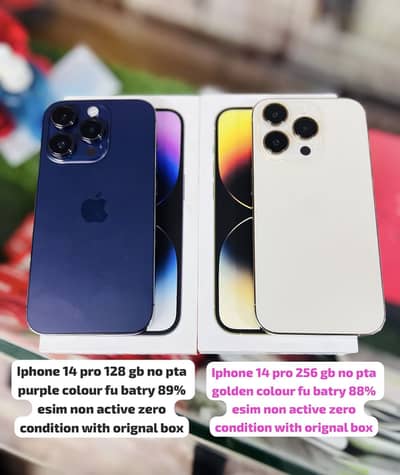 Iphone 14 Pro 128/256 GB Non PTA