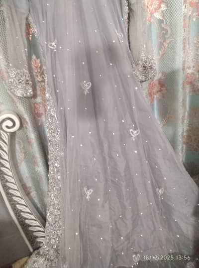 Reception maxi with full embellished work fitted for slim one .