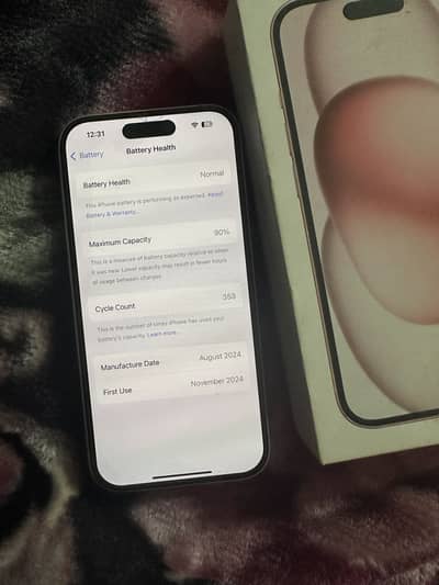 I phone 15 one year used only (JV) one lakh 25 thousand
