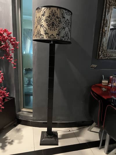 wooden stand with shade