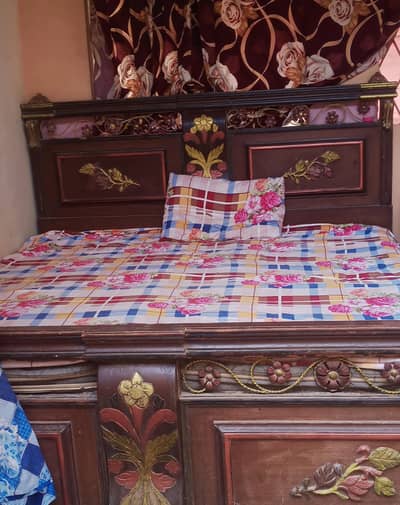 wooden bed set  with spring master bed , made up of sheeshum wood