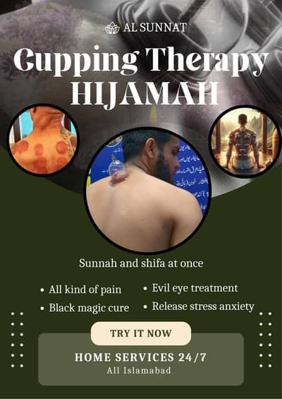 Cupping Therapy Al Sunnat Hijamah Centre Home Service