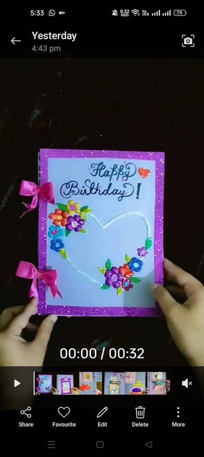 Birthday cards handmade