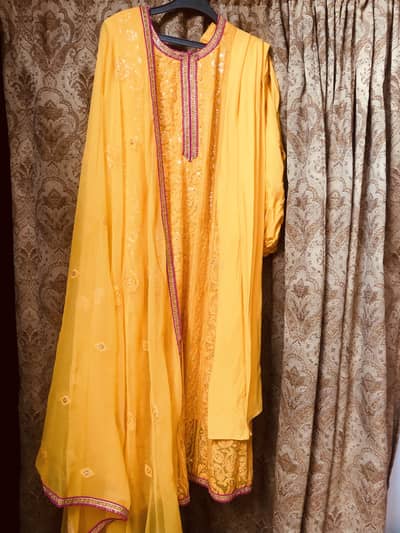 only one time used mayoo dress three piece