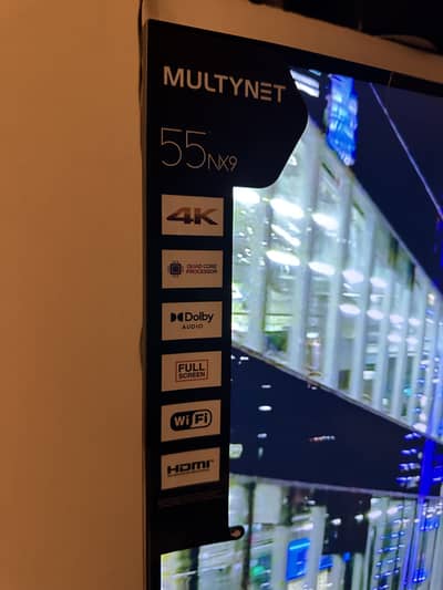 Brand new multynet google tv 55" 4k no damage or scratches