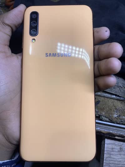 Samsung A50 with Box  WhatsApp plz