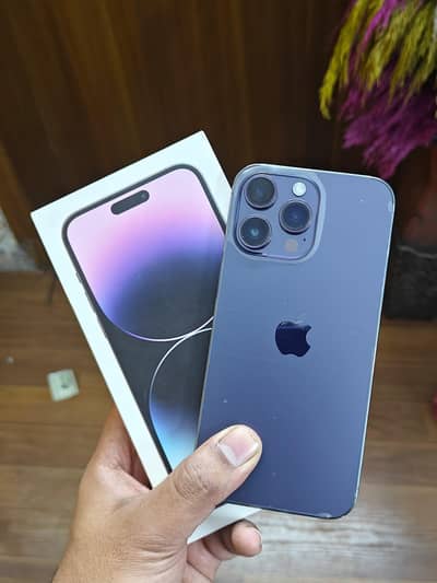 Iphone 14 Pro max Deep purple  128gb factory Unlock with box
