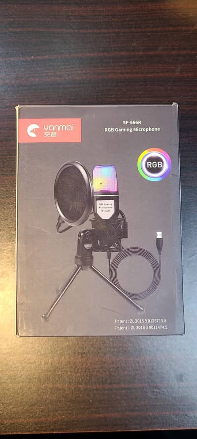 YANMAI SF666R RGB Gamimg Computer Microphone Condenser Wire Mic