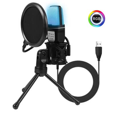 YANMAI SF666R RGB Gamimg Computer Microphone Condenser Wire Mic