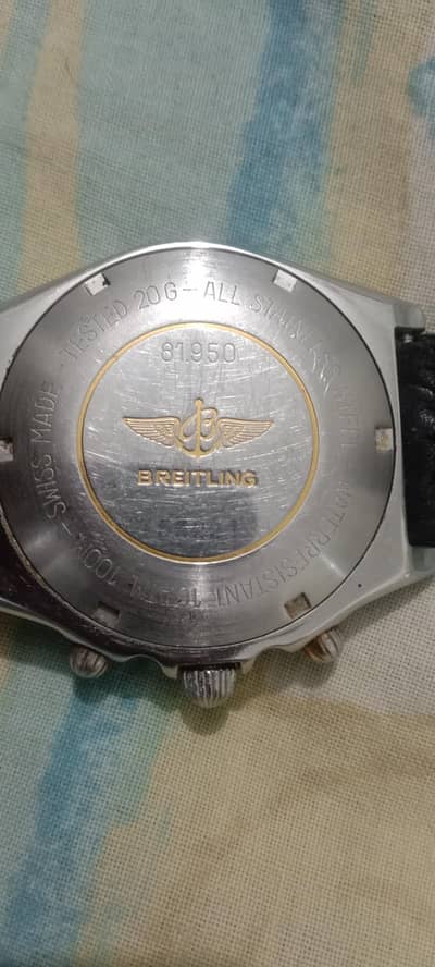 breitling chronomat 81950 18k gold auto movement