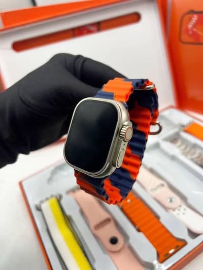 Ultra smart watch with 10 straps and cover
