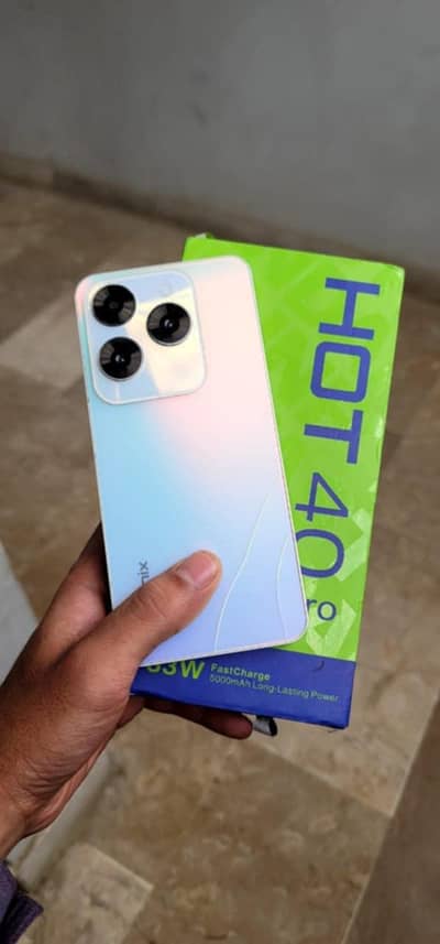 Infinix hot 40 pro 16/256 with box pta approved mobile phone